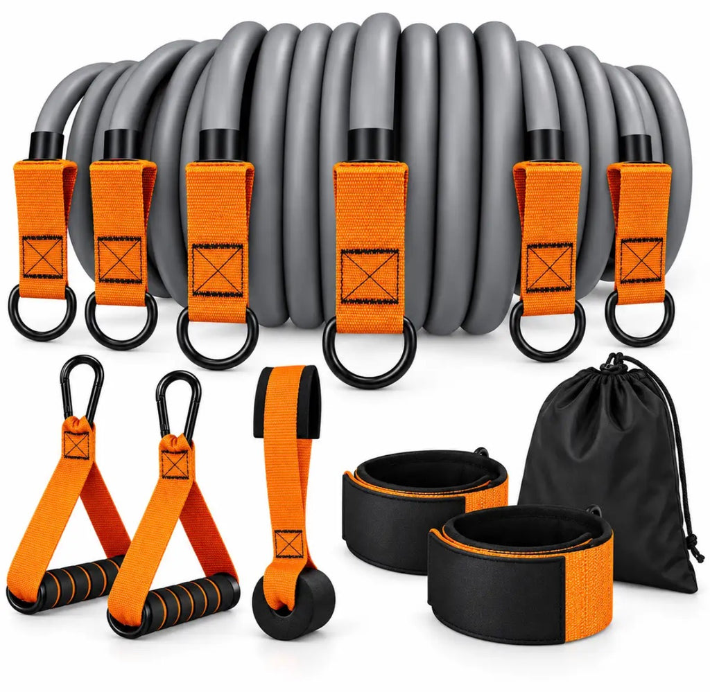 Heavy-Duty Resistance Band Set with Accessories